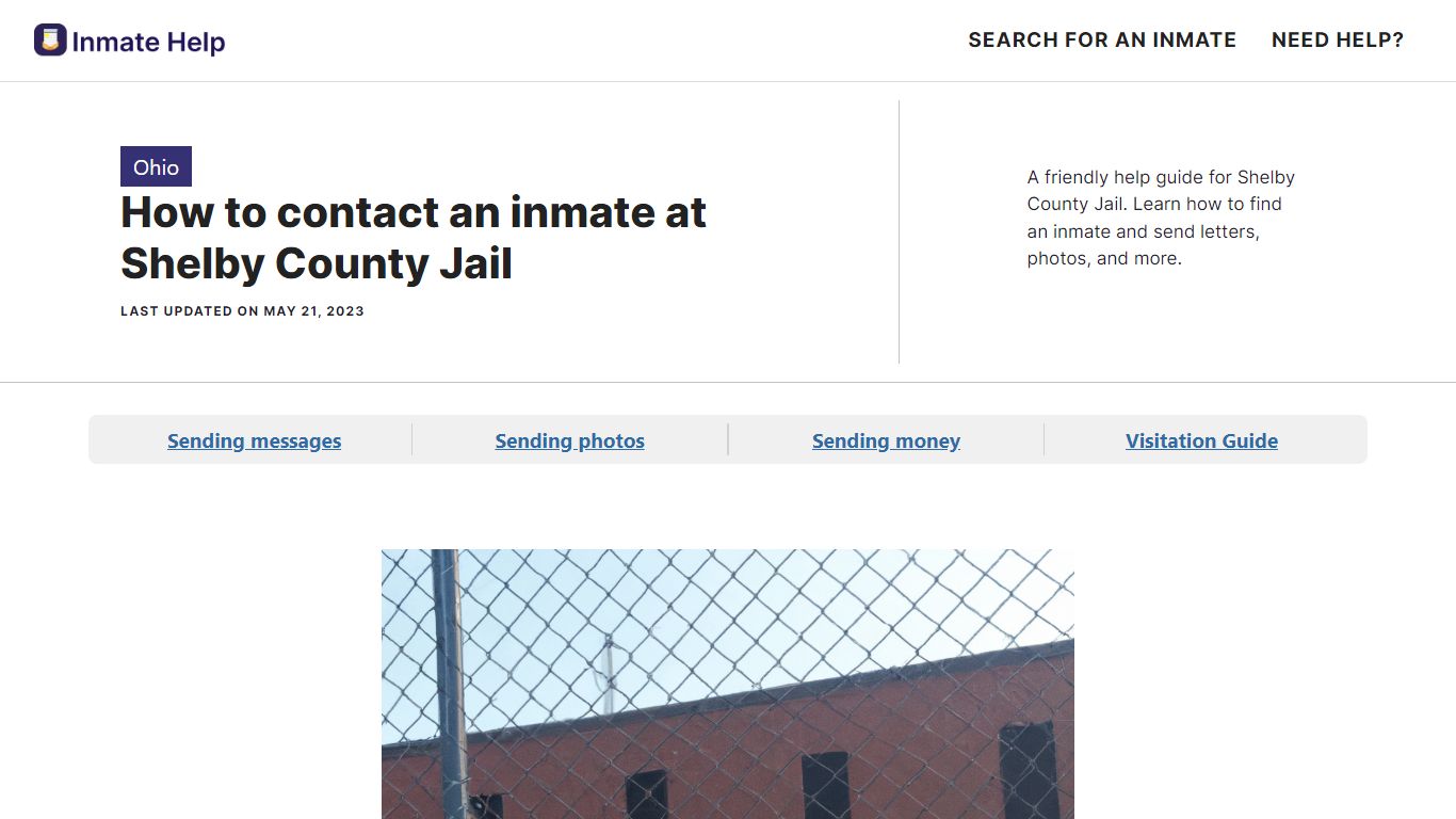 How to contact an inmate at Shelby County Jail - Inmate Help